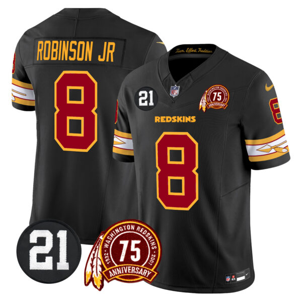 Men's Washington Redskins 75th & Sean Taylor Patch Vapor Limited Jersey V2 - All Stitched - Image 19