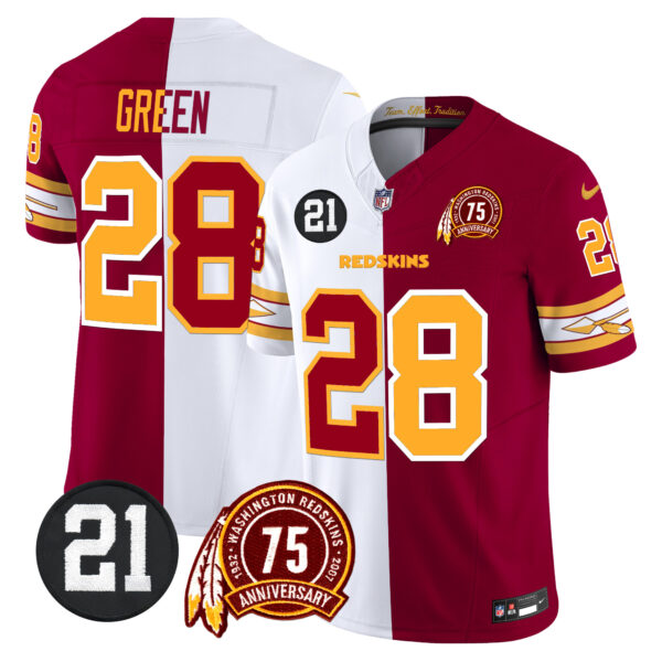 Men's Washington Redskins 75th & Sean Taylor Patch Vapor Limited Jersey V2 - All Stitched - Image 31