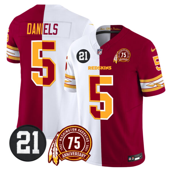 Men's Washington Redskins 75th & Sean Taylor Patch Vapor Limited Jersey V2 - All Stitched - Image 25