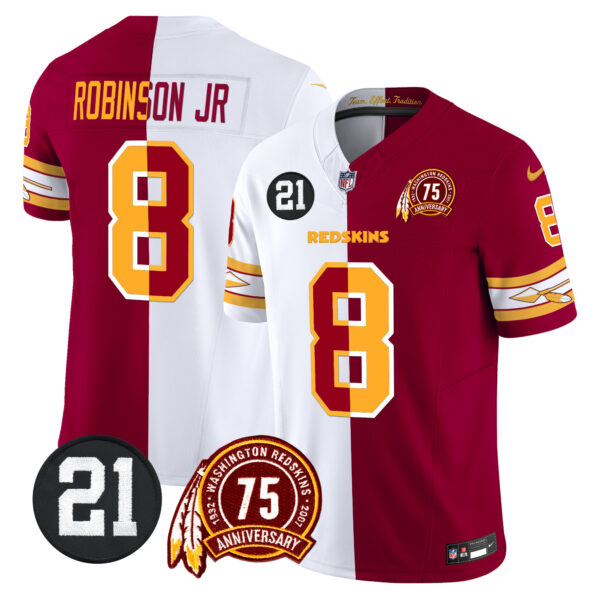 Men's Washington Redskins 75th & Sean Taylor Patch Vapor Limited Jersey V2 - All Stitched - Image 27