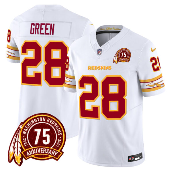 Men's Washington Redskins 75th Patch Vapor Limited Jersey - All Stitched - Image 15