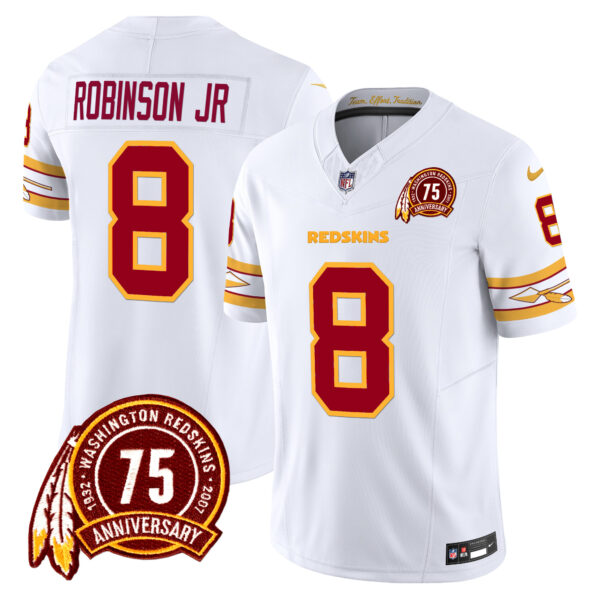 Men's Washington Redskins 75th Patch Vapor Limited Jersey - All Stitched - Image 10