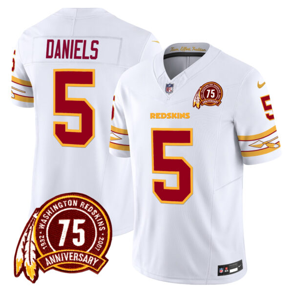 Men's Washington Redskins 75th Patch Vapor Limited Jersey - All Stitched - Image 9