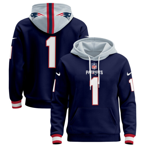 Men's New England Patriots 2024 Pullover Hoodie - All Stitched - Image 14