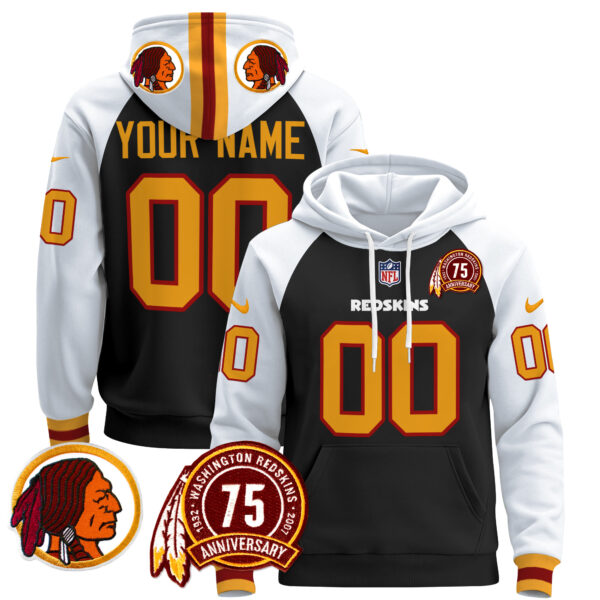 Washington Redskins 2024 Custom Pullover Hoodie V2 - All Stitched - Image 2