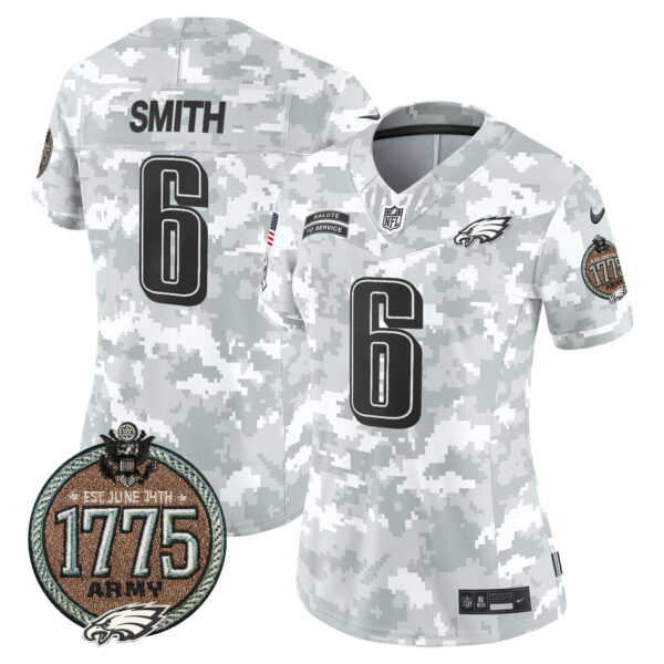 Women's Eagles 2024 Salute to Service Establishment Year Patch Vapor Limited Jersey - All Stitched - Image 14
