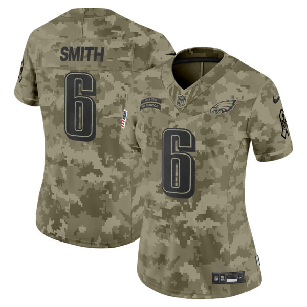 Women's Philadelphia Eagles 2024 Salute to Service Vapor Limited Jersey - All Stitched - Image 25