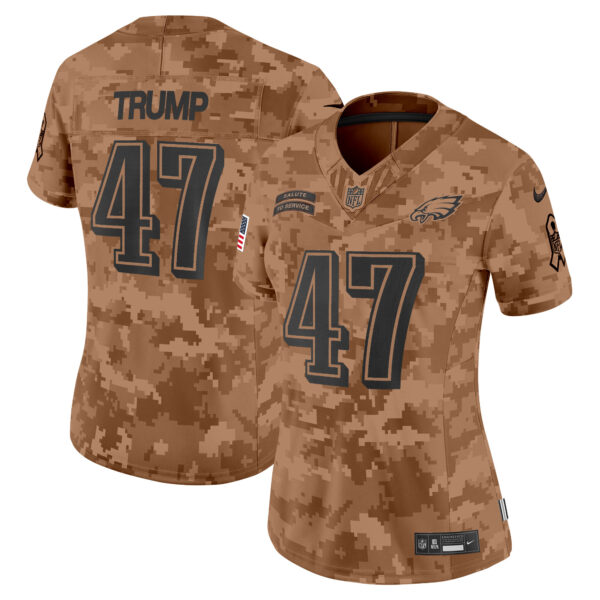 Women's Philadelphia Eagles 2024 Salute to Service Vapor Limited Jersey - All Stitched - Image 19