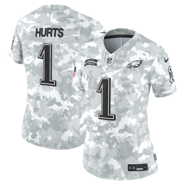 Women's Philadelphia Eagles 2024 Salute to Service Vapor Limited Jersey - All Stitched - Image 3