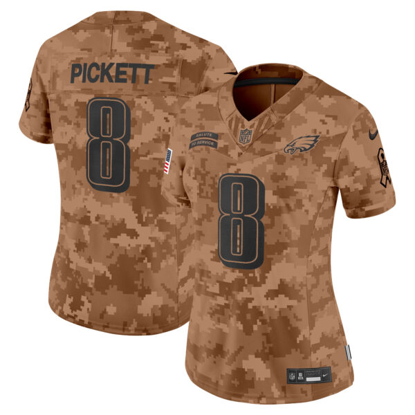 Women's Philadelphia Eagles 2024 Salute to Service Vapor Limited Jersey - All Stitched - Image 12