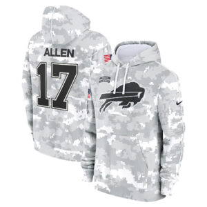 Buffalo Bills 2024 Salute to Service Fleece Pullover Hoodie - All stitched
