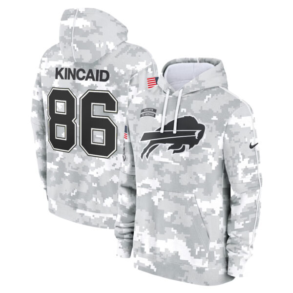Buffalo Bills 2024 Salute to Service Fleece Pullover Hoodie - All stitched - Image 6