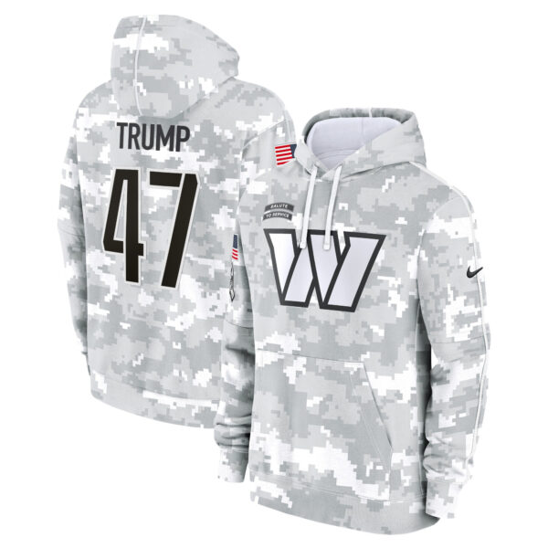 Washington Commanders 2024 Salute to Service Fleece Pullover Hoodie - All stitched - Image 9