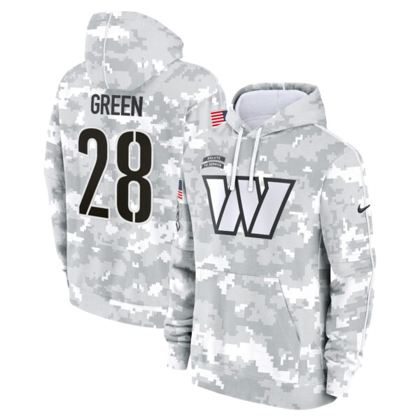 Washington Commanders 2024 Salute to Service Fleece Pullover Hoodie - All stitched - Image 7