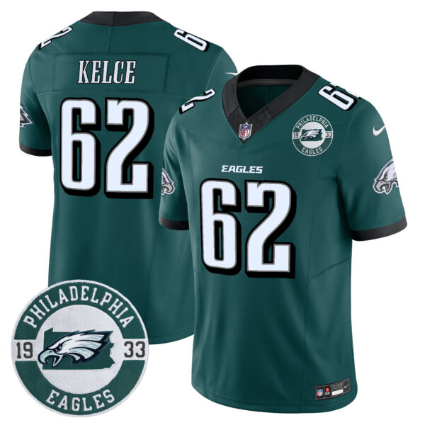 Men's Eagles 2024 Vapor Limited Jersey - Est. 1933 Patch - All Stitched - Image 4