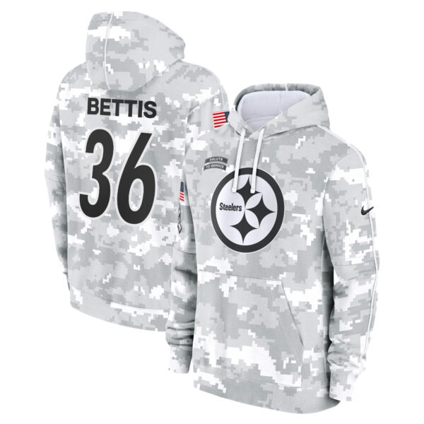 Pittsburgh Steelers 2024 Salute to Service Fleece Pullover Hoodie - All stitched - Image 8