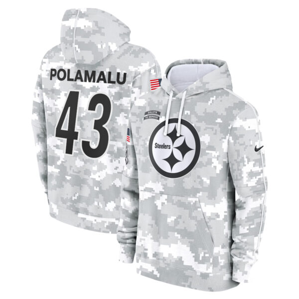 Pittsburgh Steelers 2024 Salute to Service Fleece Pullover Hoodie - All stitched - Image 5