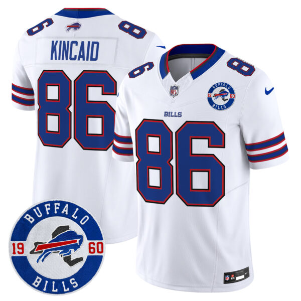 Men's Buffalo Bills 2024 Vapor Limited Jersey - Est. 1960 Patch - All Stitched - Image 38