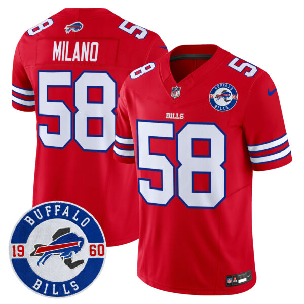 Men's Buffalo Bills 2024 Vapor Limited Jersey - Est. 1960 Patch - All Stitched - Image 29