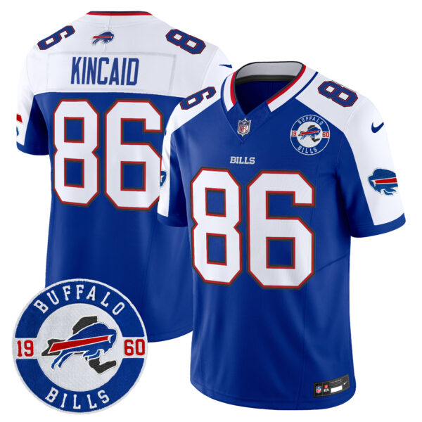 Men's Buffalo Bills 2024 Vapor Limited Jersey - Est. 1960 Patch - All Stitched - Image 14