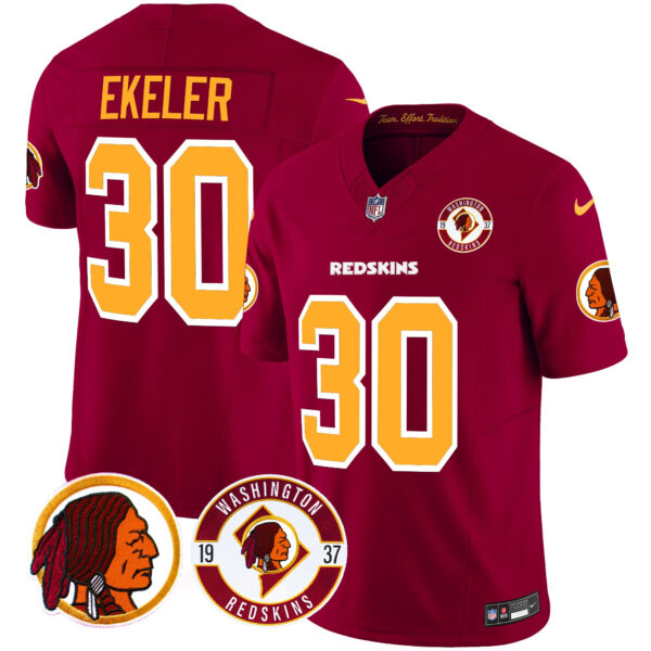 Men's Washington Redskins 2024 Vapor Limited Jersey - Est. 1937 Patch - All Stitched - Image 30