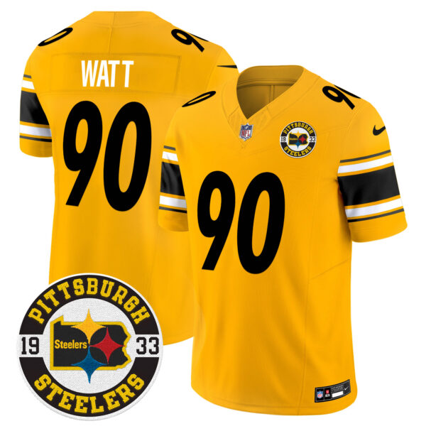 Men's Steelers 2024 Vapor Limited Jersey - Est 1933 Patch - All Stitched - Image 38