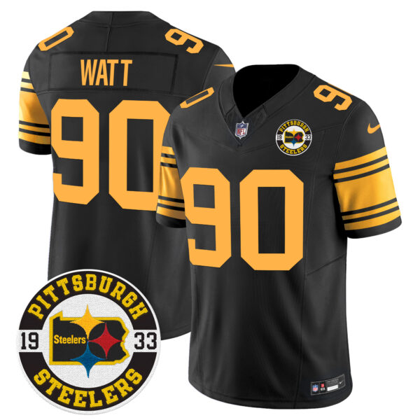 Men's Steelers 2024 Vapor Limited Jersey - Est 1933 Patch - All Stitched - Image 47