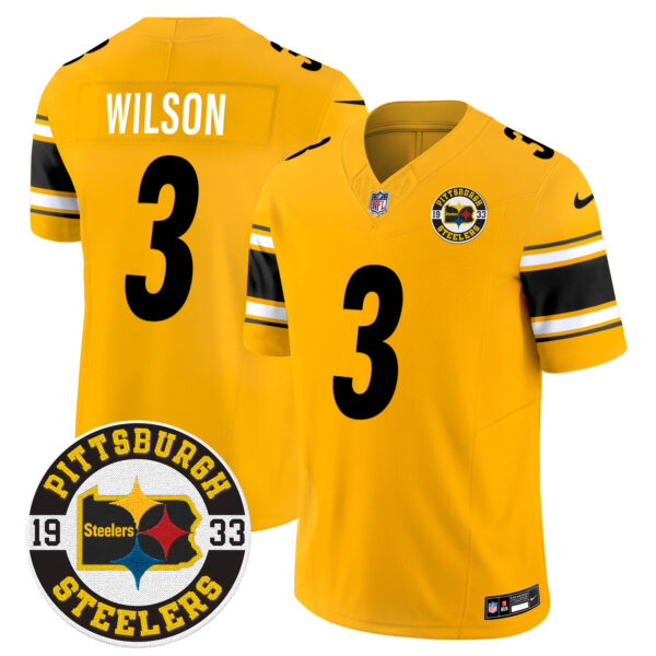 Men's Steelers 2024 Vapor Limited Jersey - Est 1933 Patch - All Stitched - Image 45