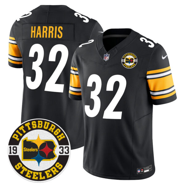 Men's Steelers 2024 Vapor Limited Jersey - Est 1933 Patch - All Stitched - Image 25