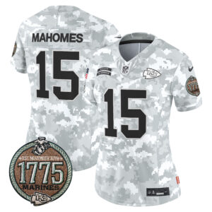 Women's Chiefs 2024 Salute to Service Establishment Year Patch Vapor Limited Jersey - All Stitched