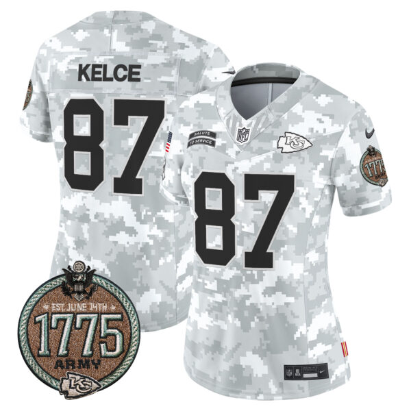 Women's Chiefs 2024 Salute to Service Establishment Year Patch Vapor Limited Jersey - All Stitched - Image 10