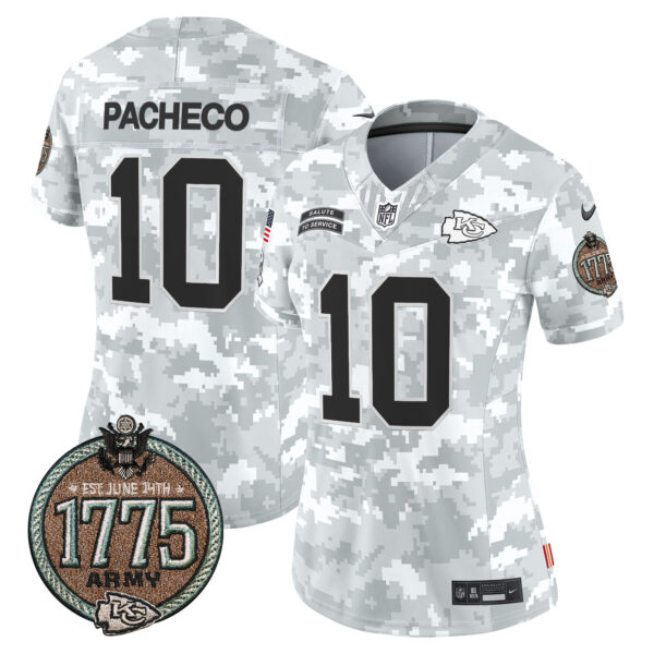 Women's Chiefs 2024 Salute to Service Establishment Year Patch Vapor Limited Jersey - All Stitched - Image 12