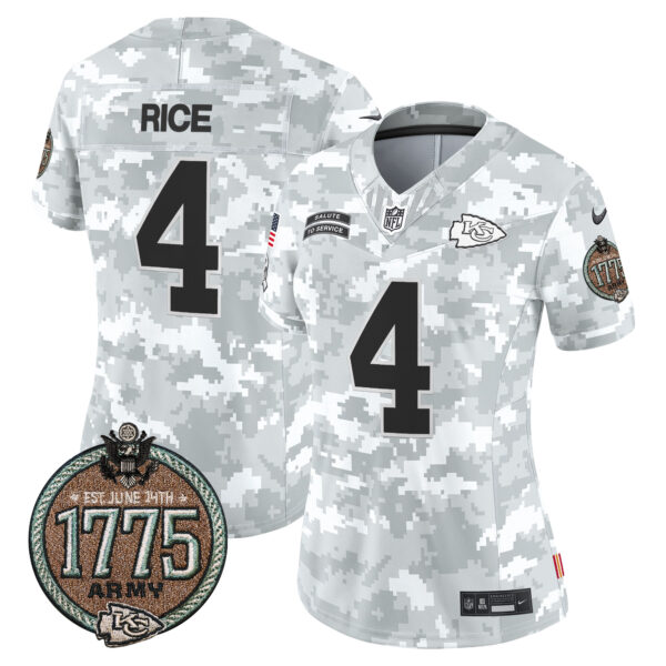Women's Chiefs 2024 Salute to Service Establishment Year Patch Vapor Limited Jersey - All Stitched - Image 15