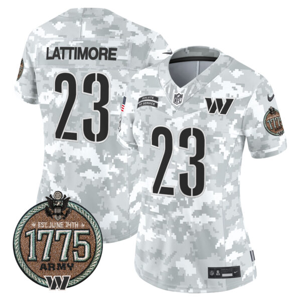 Women's Washington Commanders 2024 Salute to Service Establishment Year Patch Vapor Limited Jersey - All Stitched - Image 17
