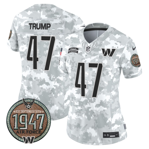 Women's Washington Commanders 2024 Salute to Service Establishment Year Patch Vapor Limited Jersey - All Stitched - Image 36