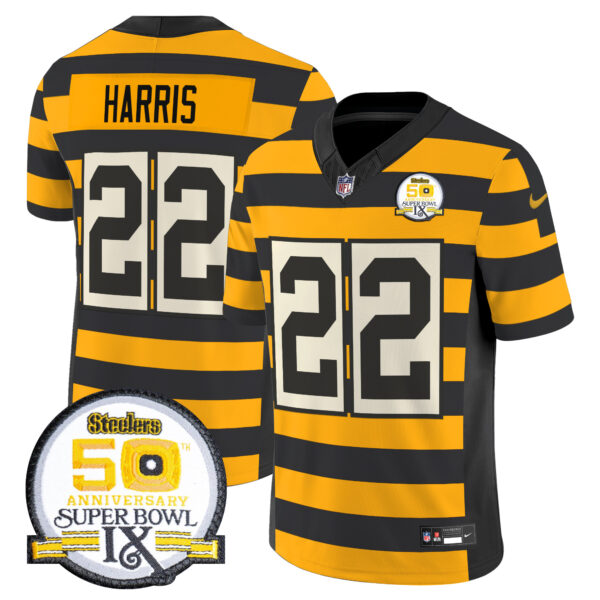 Men's Pittsburgh Steelers Throwback Vapor Limited Jersey - All Stitched - Image 4