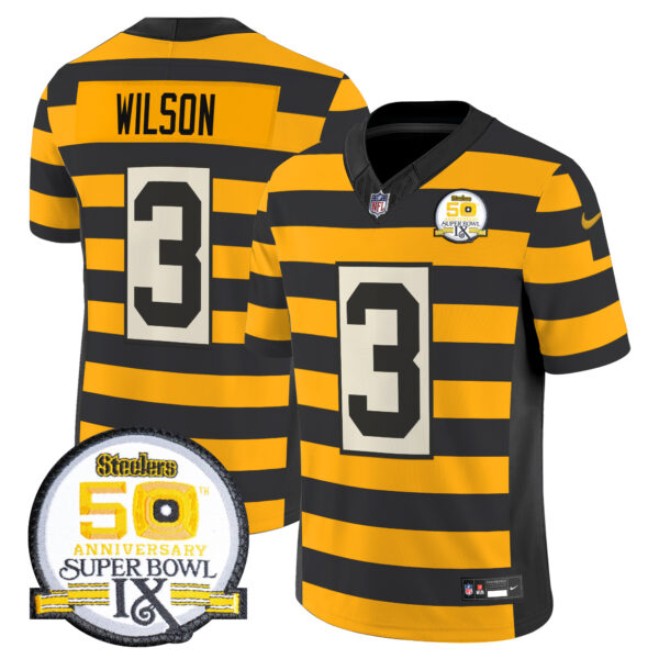 Men's Pittsburgh Steelers Throwback Vapor Limited Jersey - All Stitched - Image 9