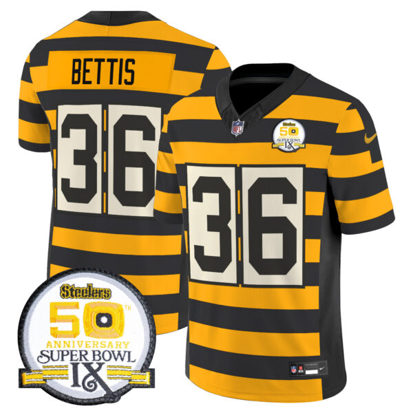Men's Pittsburgh Steelers Throwback Vapor Limited Jersey - All Stitched - Image 8