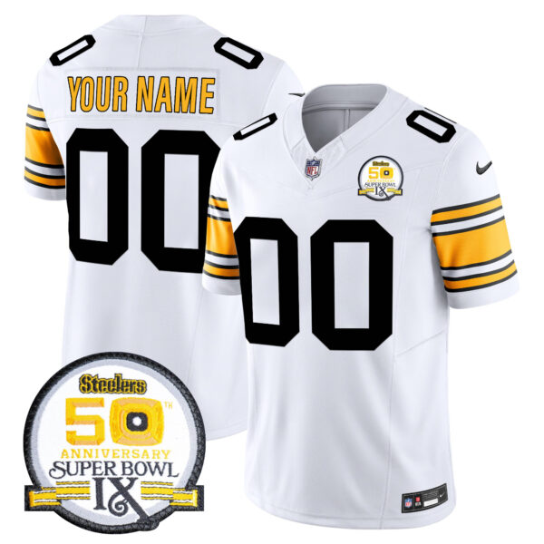 Pittsburgh Steelers Throwback Vapor Limited Custom Jersey - All Stitched - Image 3