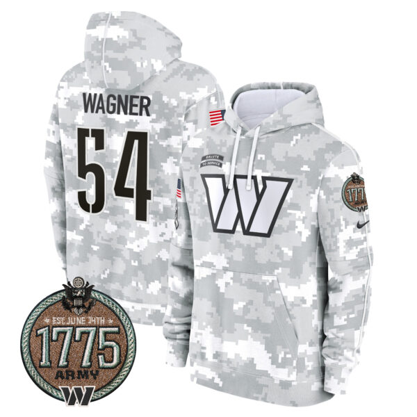 Men's Commanders 2024 Salute to Service Establishment Year Patch Fleece Pullover Hoodie - All Stitched - Image 13