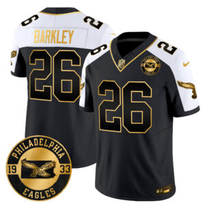 Men's Philadelphia Eagles 2024 Throwback Gold Vapor Limited Jersey - Est. 1933 Patch - All Stitched