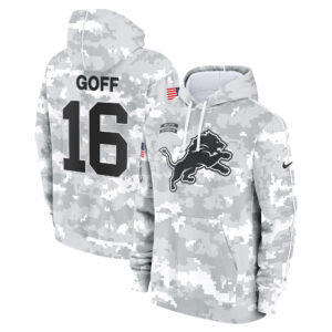 Detroit Lions 2024 Salute to Service Fleece Pullover Hoodie - All Stitched