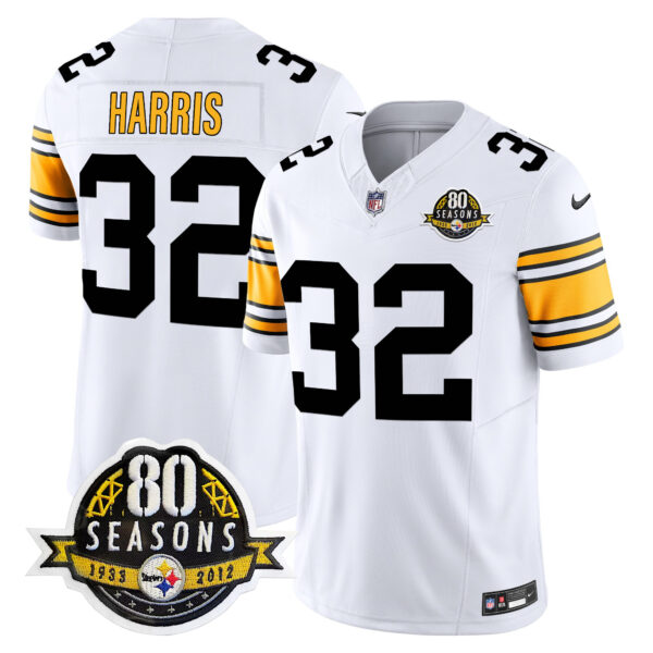 Men's Steelers 80th Anniversary Patch Vapor Limited Jersey - All Stitched - Image 17