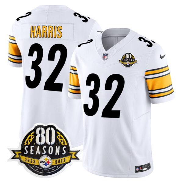 Men's Steelers 80th Anniversary Patch Vapor Limited Jersey - All Stitched - Image 37