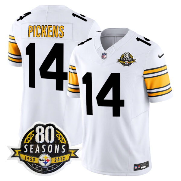 Men's Steelers 80th Anniversary Patch Vapor Limited Jersey - All Stitched - Image 13