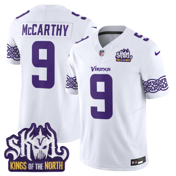 Men's Minnesota Vikings Kings Of The North Patch Vapor Limited Jersey V2 - All Stitched - Image 9