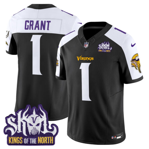 Men's Minnesota Vikings Kings Of The North Patch Vapor Limited Jersey V2 - All Stitched - Image 37
