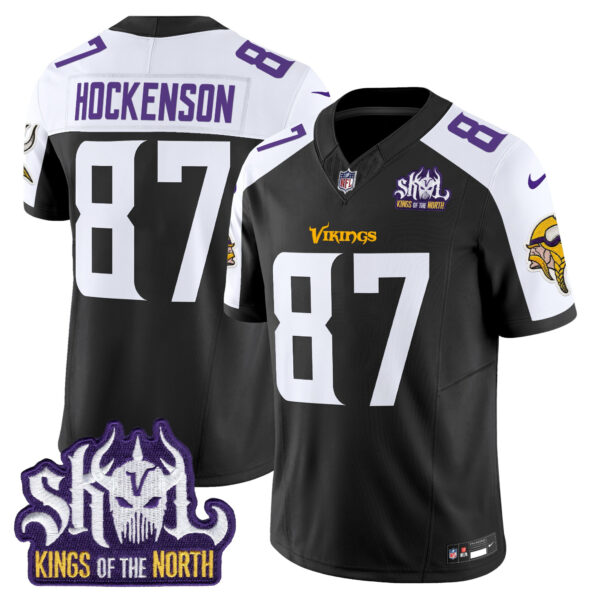 Men's Minnesota Vikings Kings Of The North Patch Vapor Limited Jersey V2 - All Stitched - Image 39