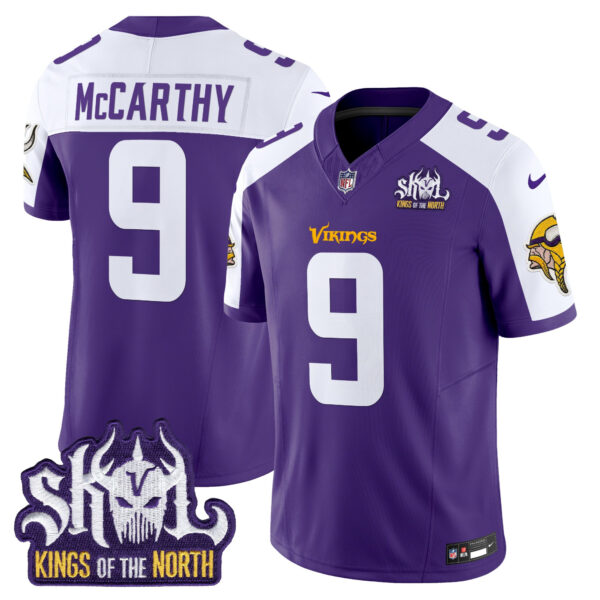 Men's Minnesota Vikings Kings Of The North Patch Vapor Limited Jersey V2 - All Stitched - Image 25