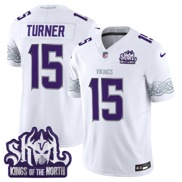 Men's Minnesota Vikings Kings Of The North Patch Vapor Limited Jersey V2 - All Stitched - Image 19